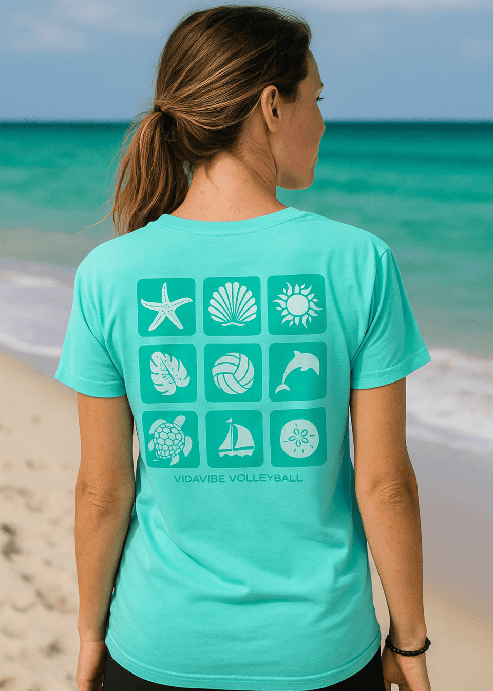 Teal Coastal Vibes Tee